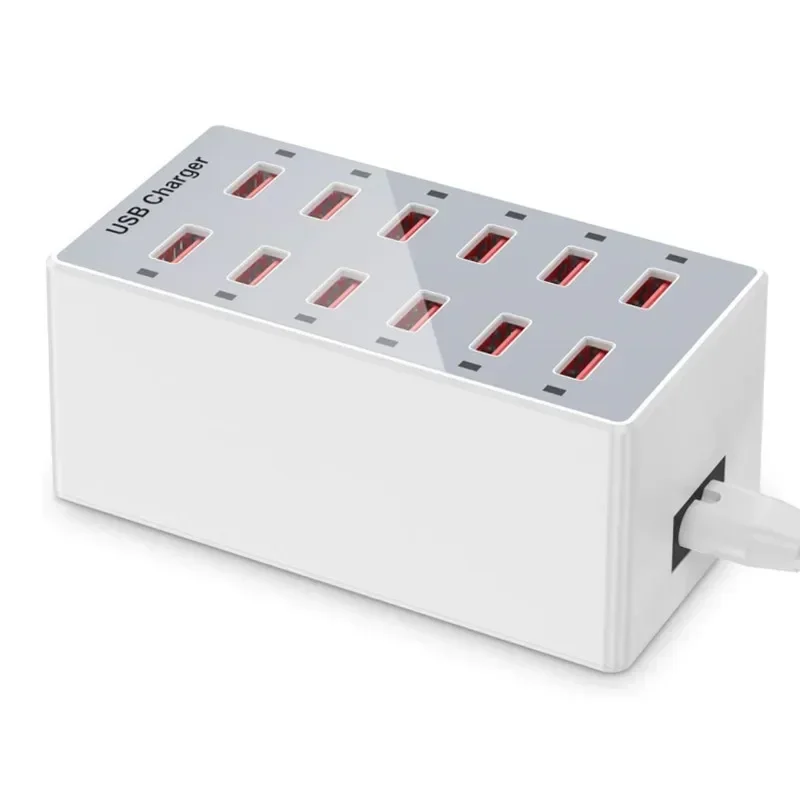 USB Charging Station 60W 12-Po - Desk Setup Hub avaliação e preço