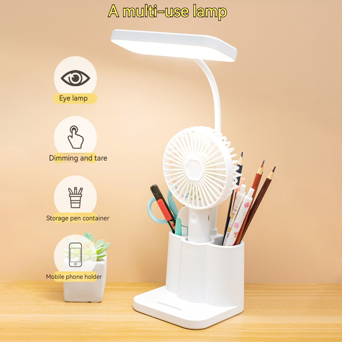 USB LED Table Lamp 3 Colors Ey - Desk Setup Tech avaliação e preço