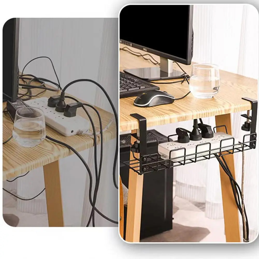 Cable Management Box Under Des - Desk Setup Shelves avaliação e preço