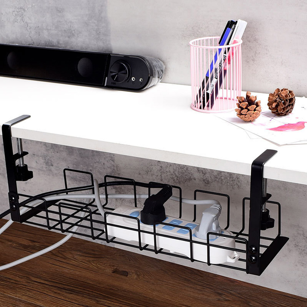 Cable Management Box Under Des - Desk Setup Shelves avaliação e preço