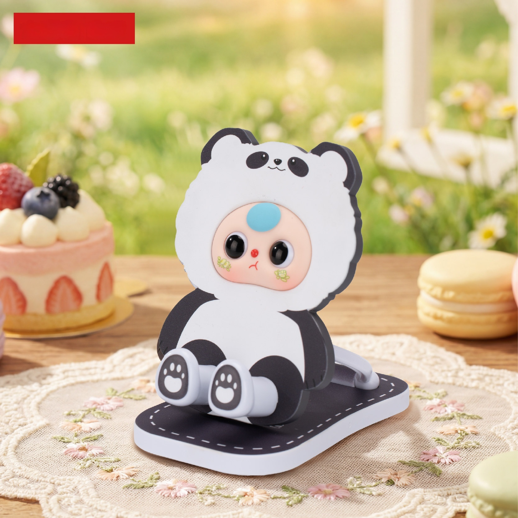 Baby Three Foldable Phone Stan - Desk Setup Cute avaliação e preço