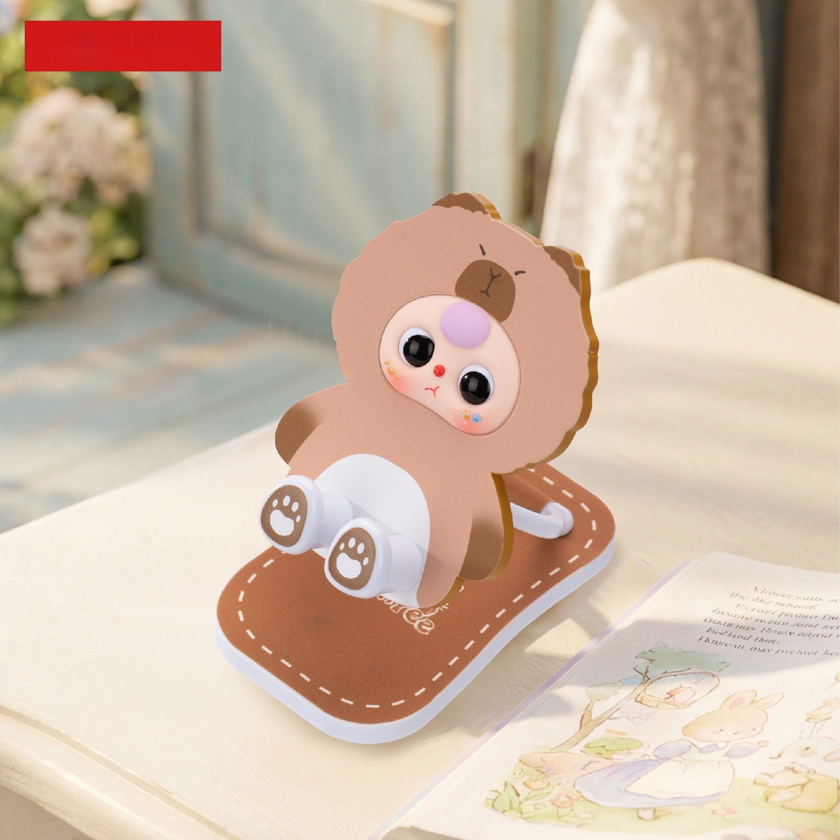Baby Three Foldable Phone Stan - Desk Setup Cute avaliação e preço