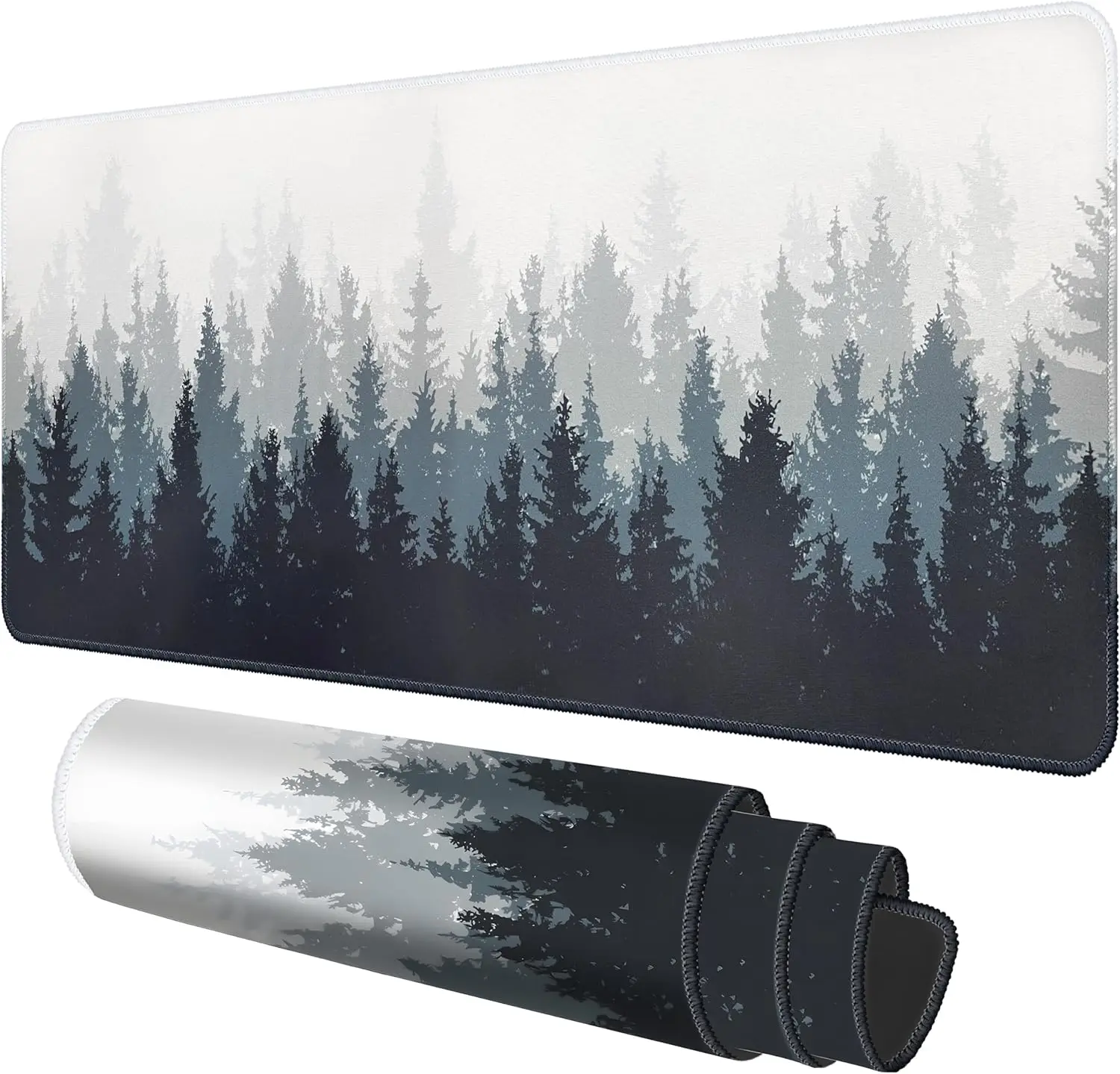 Forest Pattern Gaming Mouse Pa - Rubber Mat Desk avaliação e preço