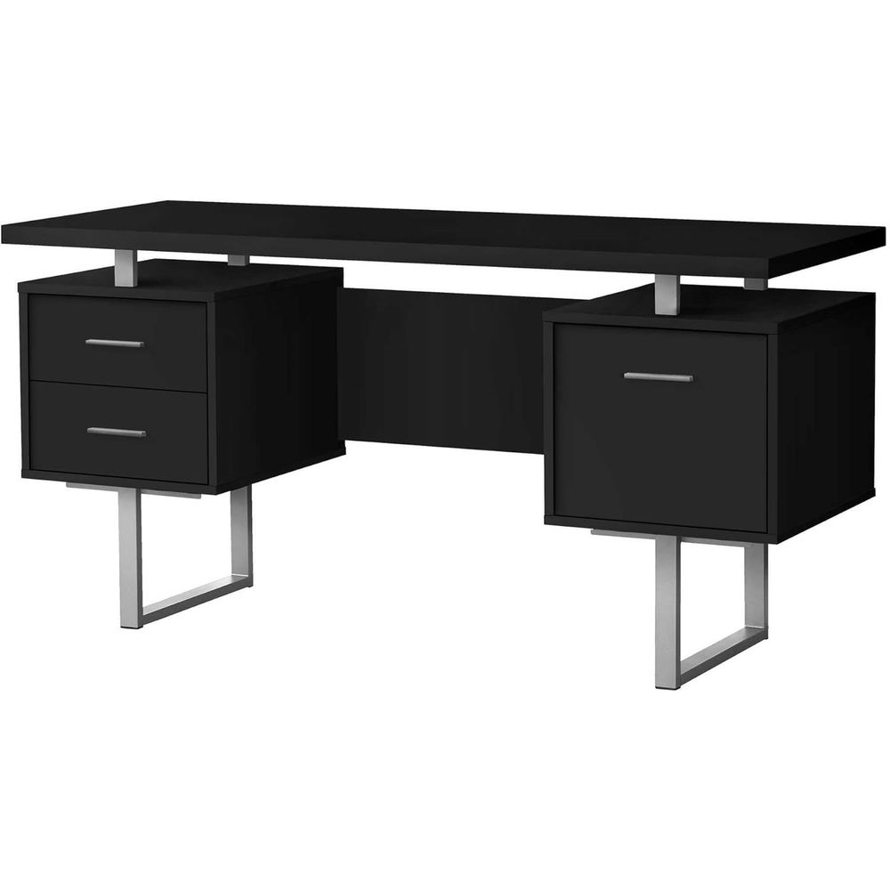 Contemporary 60 Metal and Lami - Desk Setup With Laptop avaliação e preço