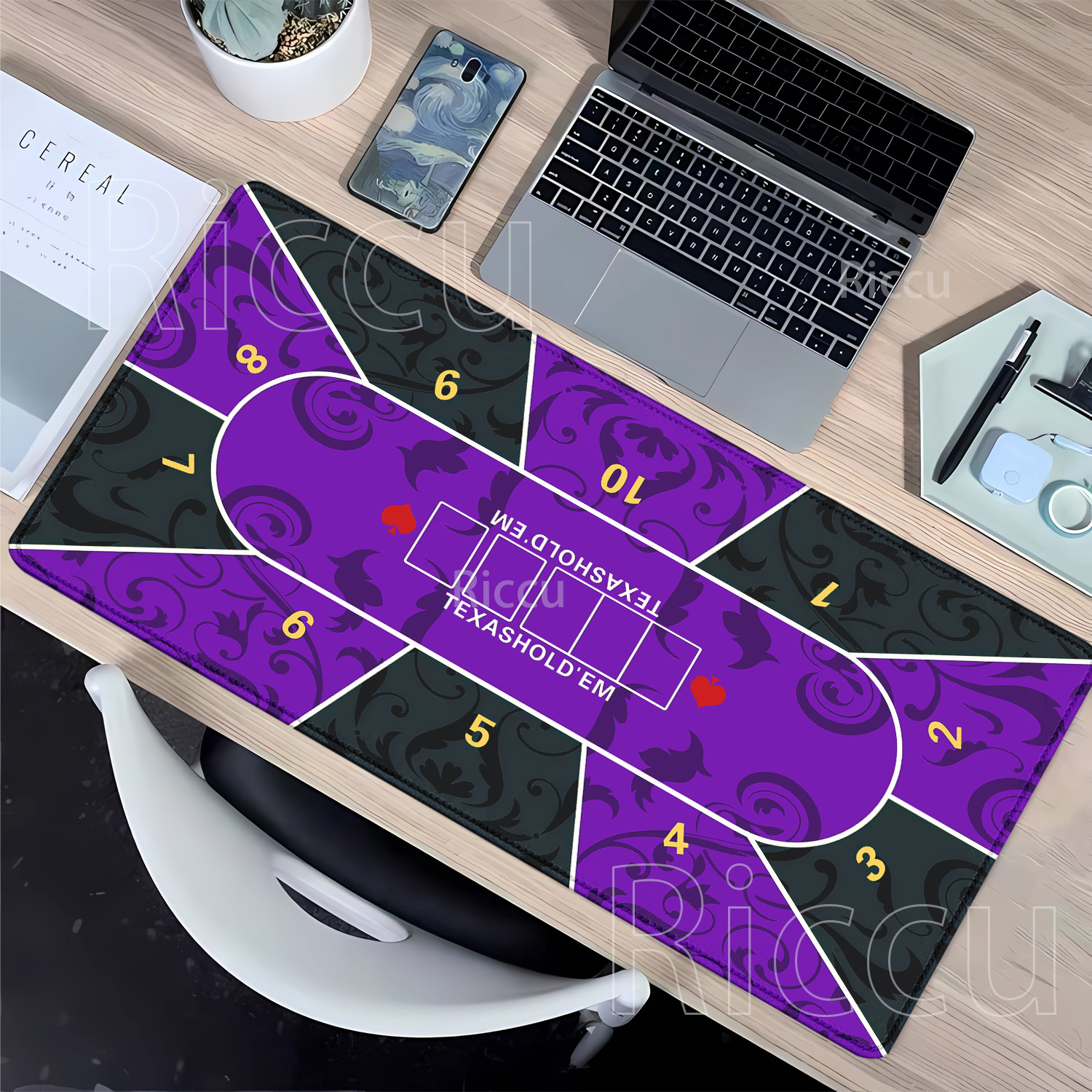 Mousepad Texas Hold’em poker R - Rubber Mat Desk avaliação e preço