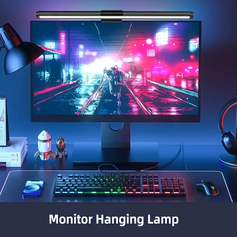 Stepless Dimming Eye-Friendly  - Desk Setup No Monitor avaliação e preço