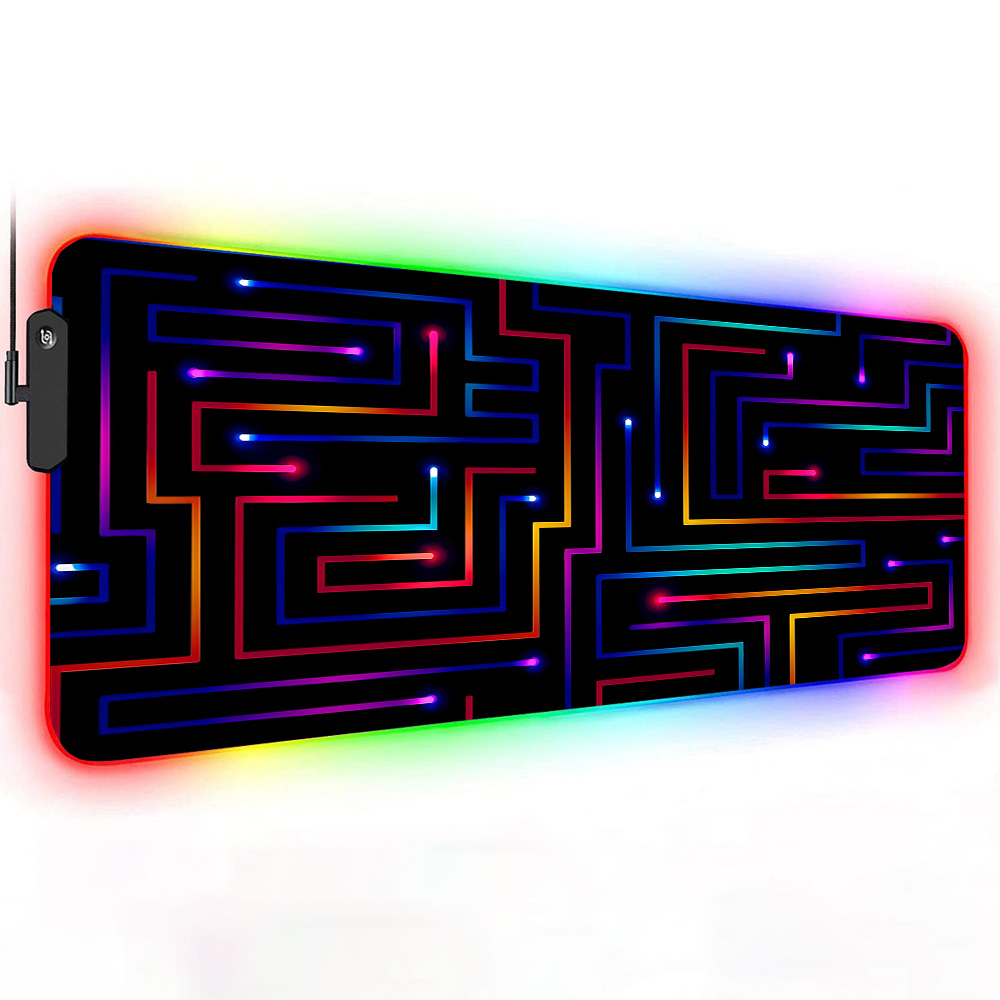 Xxl Mouse Pad 900x400 Neon Cir - Desk Setup Tech avaliação e preço